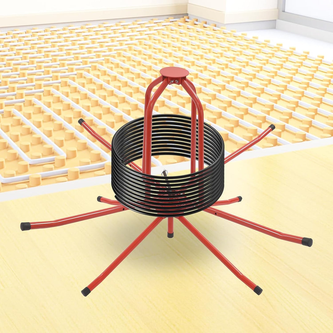 Schlauchtrommel für Fussbodenheizung, max. 150 kg, Spender für PEX PERT 8-32 mm, schnelle Installati