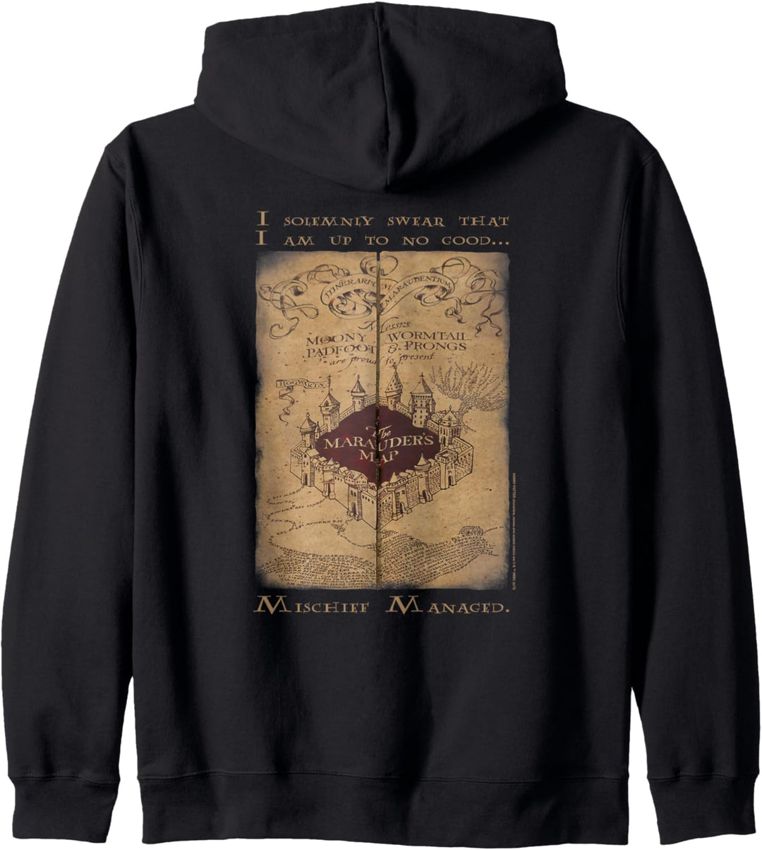 Harry Potter Marauder's Map Words Kapuzenjacke