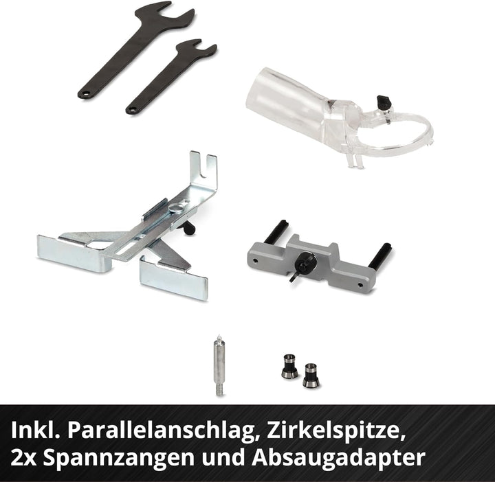 Einhell Professional Akku-Oberfräse TP-RO 18 Li BL-Solo Power X-Change (18 V, Li-Ion, Hubhöhe 35 mm,