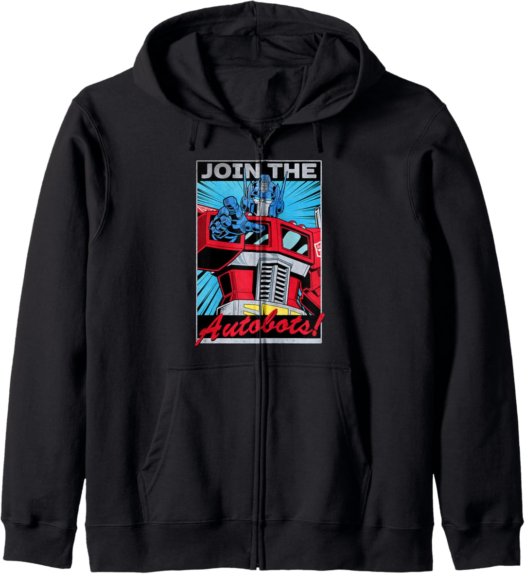 Transformers Optimus Prime Join The Autobots Retro Poster Kapuzenjacke