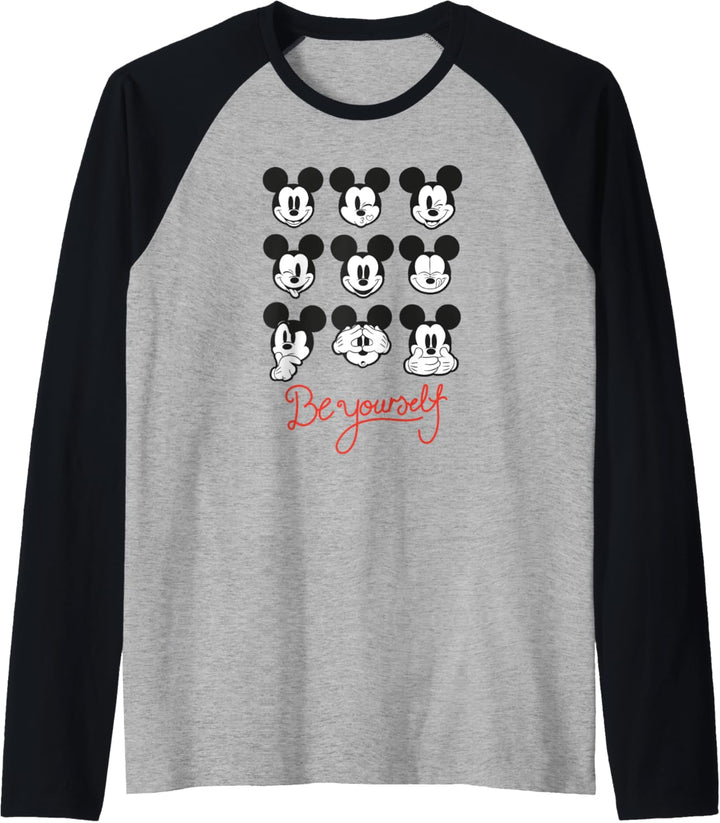 Disney Mickey Mouse Be Yourself Raglan