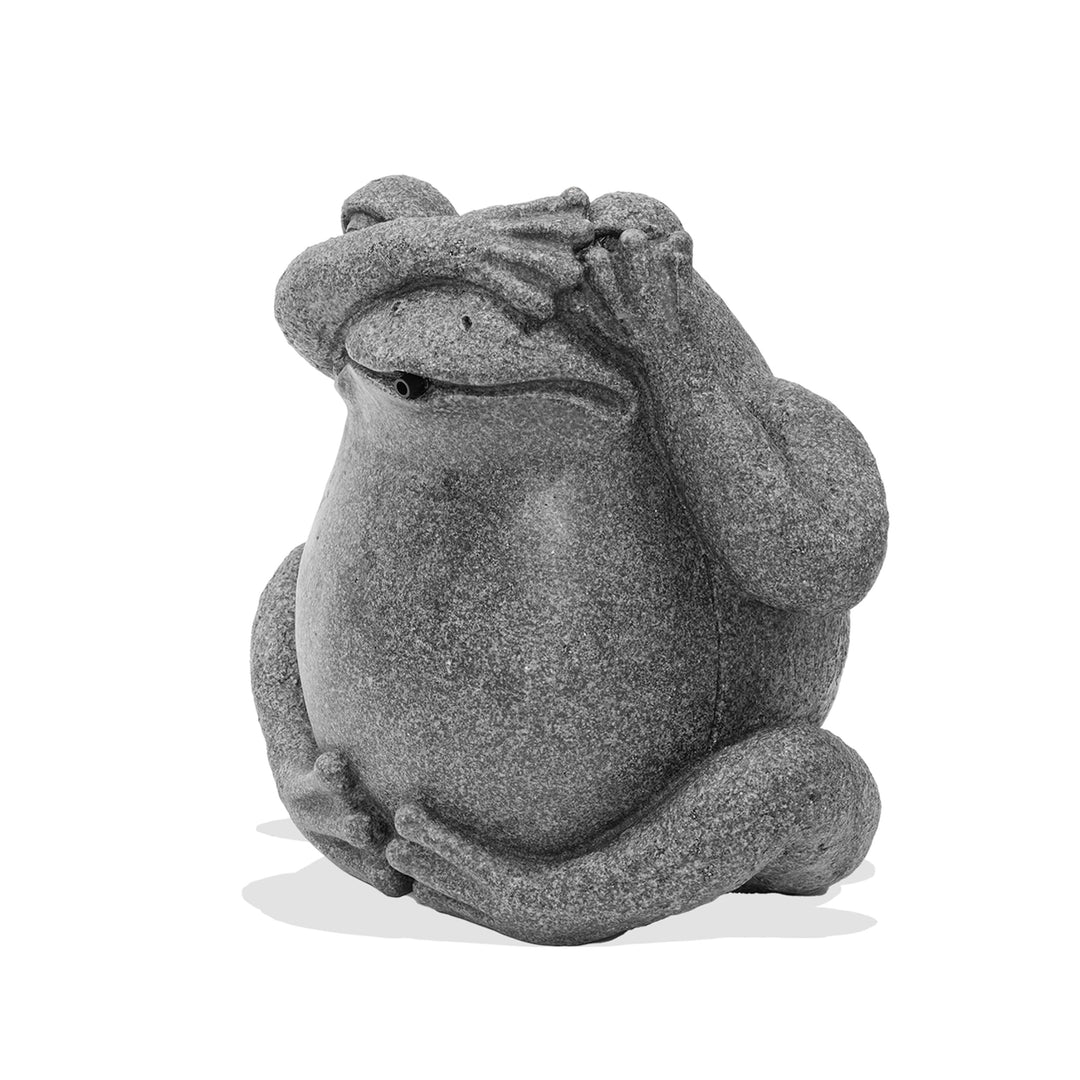 Esotec Wasserspeier-Figur Frosch sitzend EINZELFIGUR | Teichfigur Gartenstatue Gartenfigur Springbru
