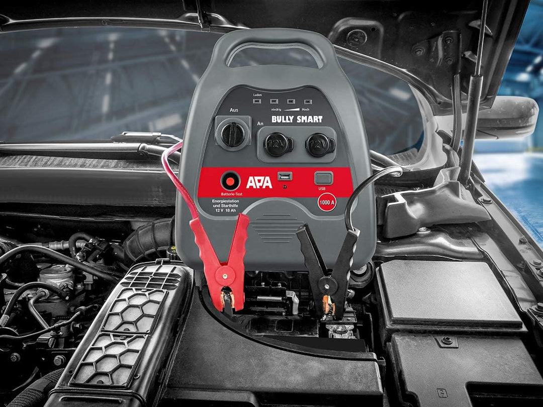 APA 16644 Starthilfe Power Pack Bully SMART, Polzangen isoliert, 12V/1000 A Starthilfe 1000 A, Start