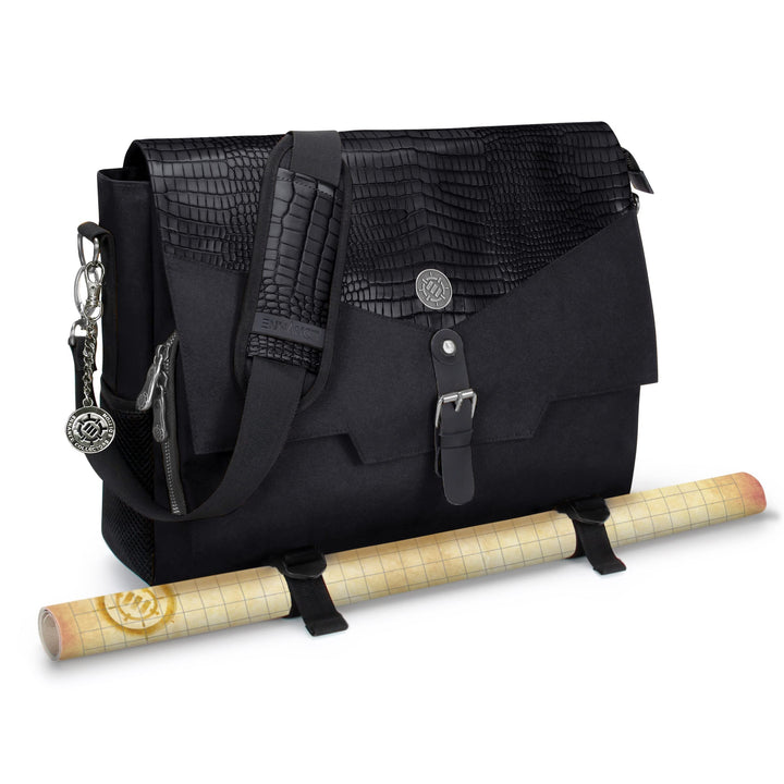 ENHANCE Player's Essentials DND-Tasche, Sammleredition - Umhängetasche aus Drachenhaut für 2–4 Büche