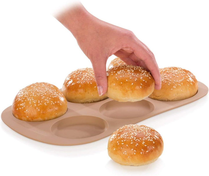 Tescoma Backform Silikon, rund Burgerbrötchen, Burgerbrötchen