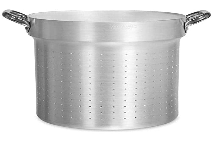 Töpfe Agnelli Colander Zylindrische für Pan, Aluminium, mit 2 Griffen aus Edelstahl, Silber, 28 cm,