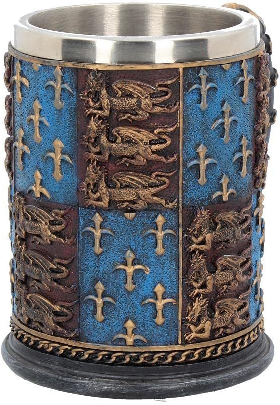 Nemesis Now Mittelalter Bierkrug 14 cm blau