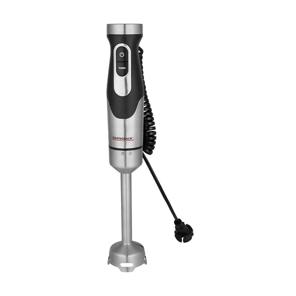 Stabmixer 1500W Edelstahl mit 20 Geschwindigkeitsstufen & Turbo, 1800W Lockpower, Pürierstab mit Spi