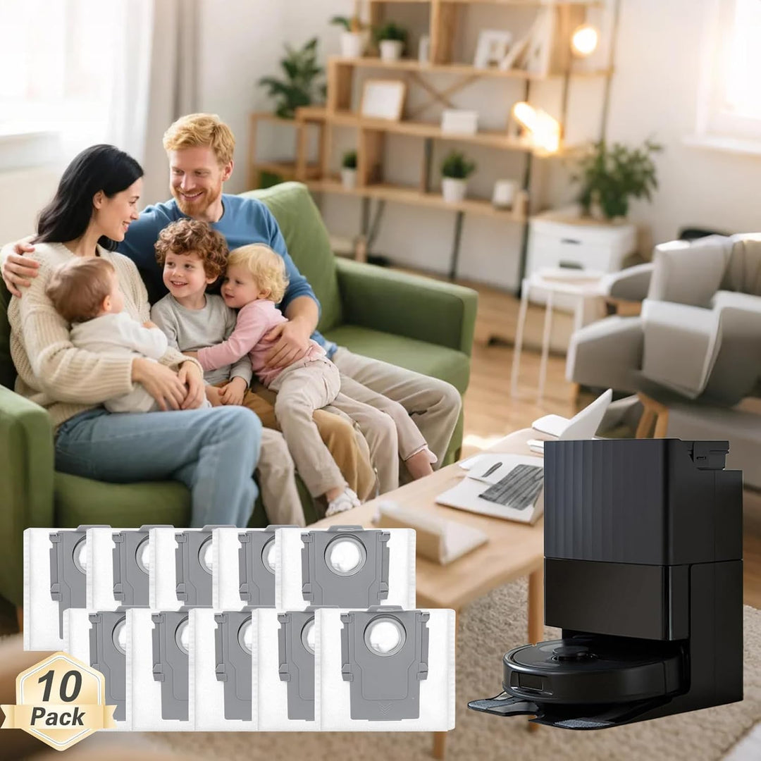 10 Stück Qrevo Staubbeutel für Roborock Beutel für Roborock Qrevo Beutel Absaugstation/Qrevo S/Qrevo