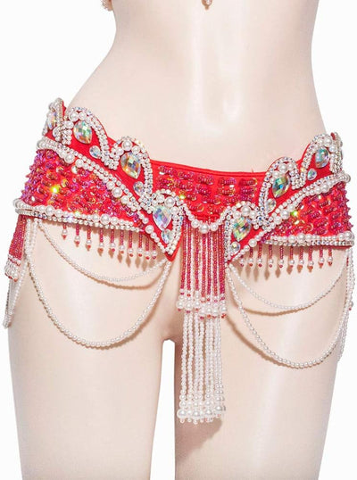 ROYAL SMEELA Bauchtanz BH Gürtel Karnevals kostüm Zigeuner Bauch tanzen Outfit Sparkle Pailletten Ba