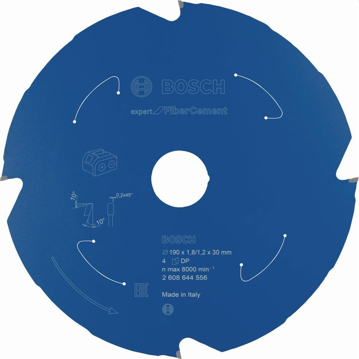 Bosch Accessories 1x Kreissägeblatt Expert for Fiber Cement (Faserzement, Sägeblatt Ø 190 x 30 x 1,8