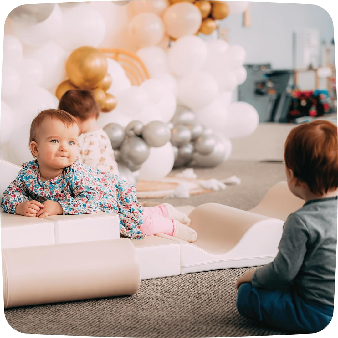 IGLU SOFT PLAY 6er Softbausteine Set für Kinder – XXL Kletterbausteine & Schaumstoff-Bausteine – Abe