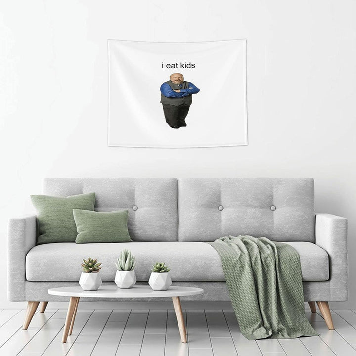 LWIEF Wealth Bertram Eats Kids Wandteppich, Wandbehang, natürliche Landschaft, Schlafzimmer, Wohnzim