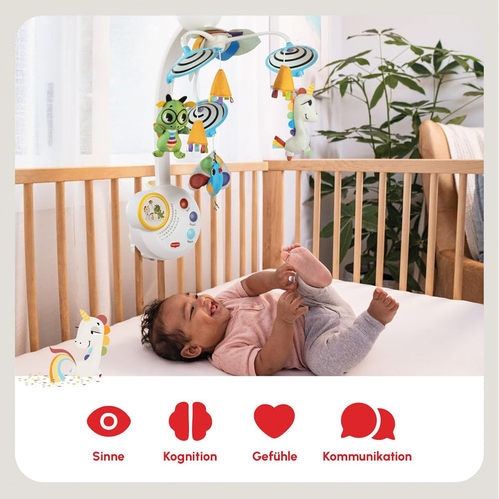 Tiny Love Classic Mobile, 2-in-1 Musik Mobile Baby Elektrisch, 0+ Monate, in ein Mobile Babybett für