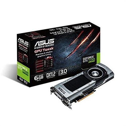 Asus VGA GTXTITANBLACK-6GD5 NVIDIA Grafikkarte (PCI-e, 6GB, GDDR5 Speicher, VGA 1, GPU)