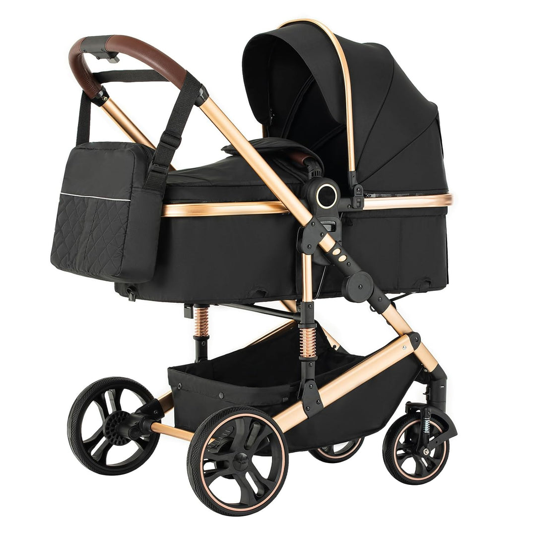 kinderwagen 3 in 1 Kombikinderwagen für Neugeborene robustes leichtes Aluminiumgestell geeignet bis