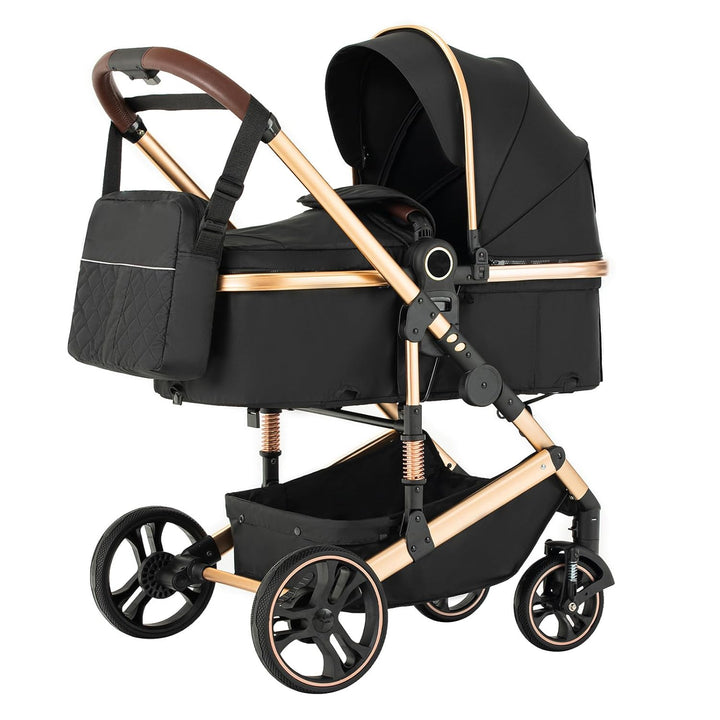 kinderwagen 3 in 1 Kombikinderwagen für Neugeborene robustes leichtes Aluminiumgestell geeignet bis