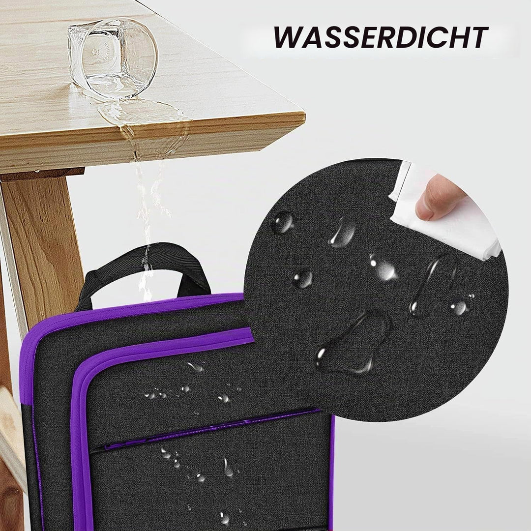 ZINZ Schlanker und Erweiterbarer Laptop Rucksack mit 15, 15,6 16 Zoll Hülle, Spritzwassergeschützte