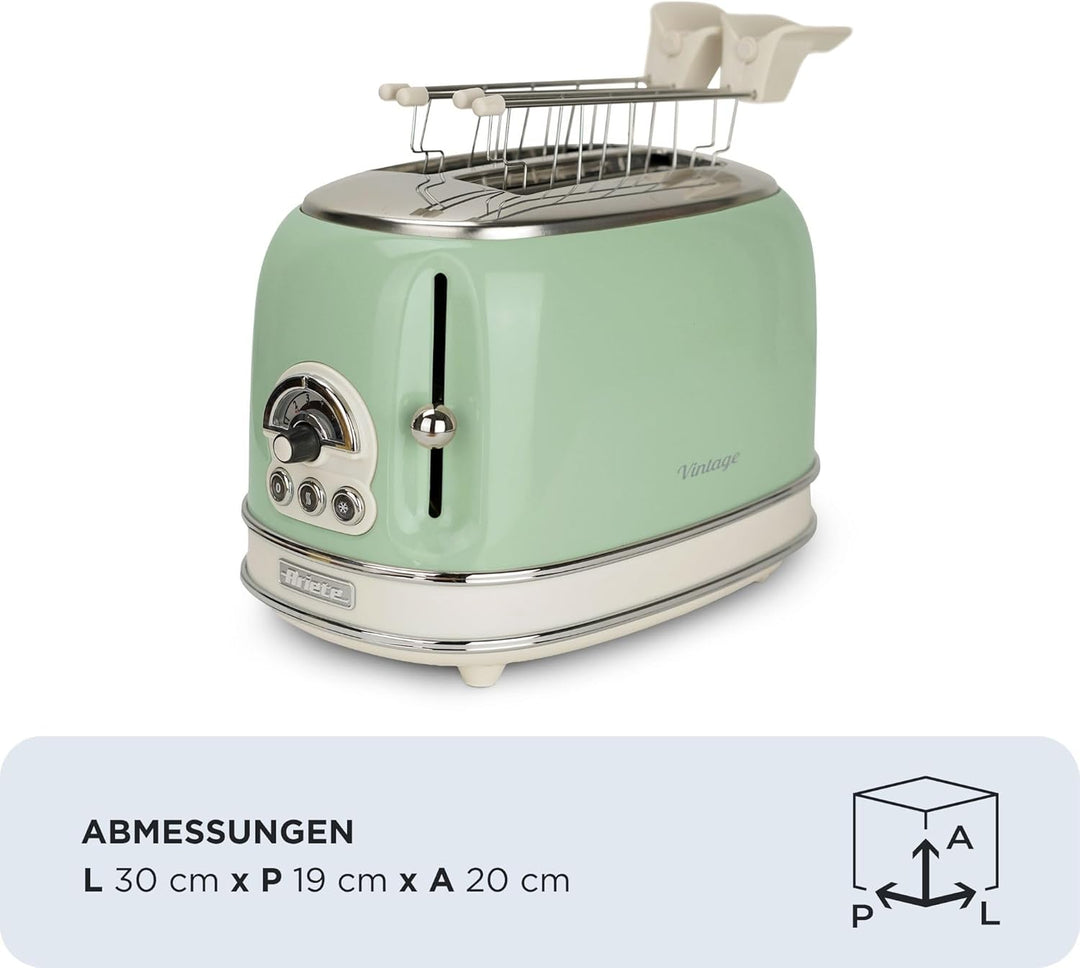 Grille-pain Ariete 155/14 Vert 810 W Creme / Grün, Creme / Grün