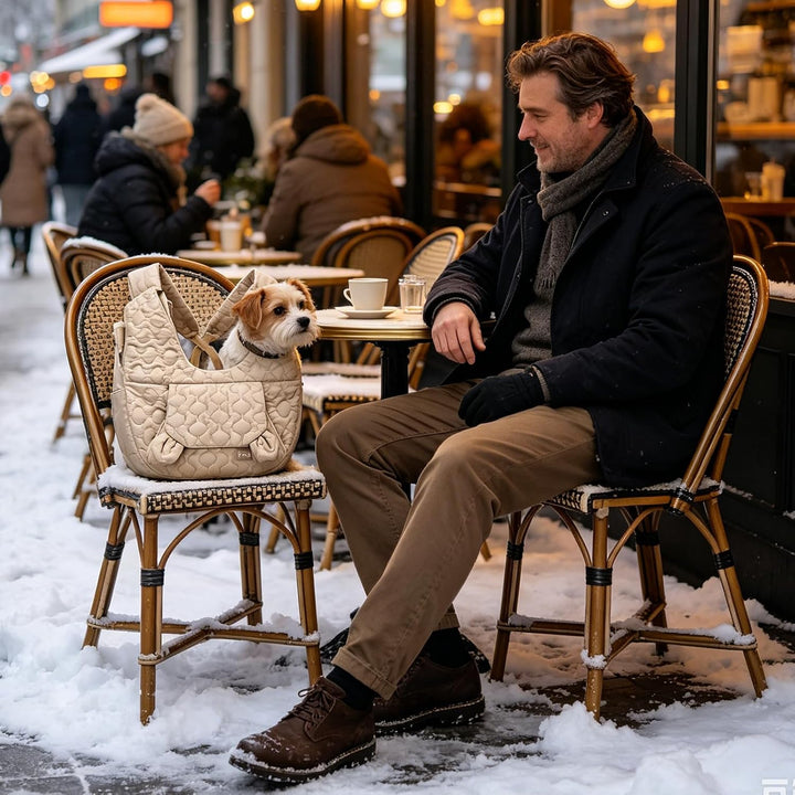 Hundetragetasche Bis 10 Kg, Hundetasche Für Kleine Hunde aus Nylon, Weiche Hunde Tragetasche, Frontp