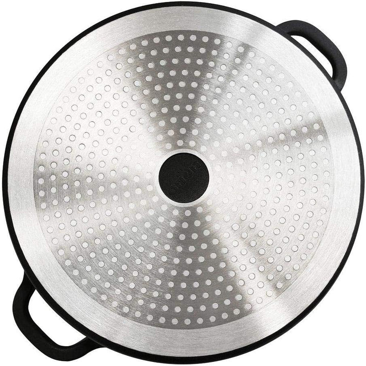 ORION Aluguss Kochtopf | Ø 28 cm | Topf mit Glasdeckel | 7 L | Für Gas und Induktion