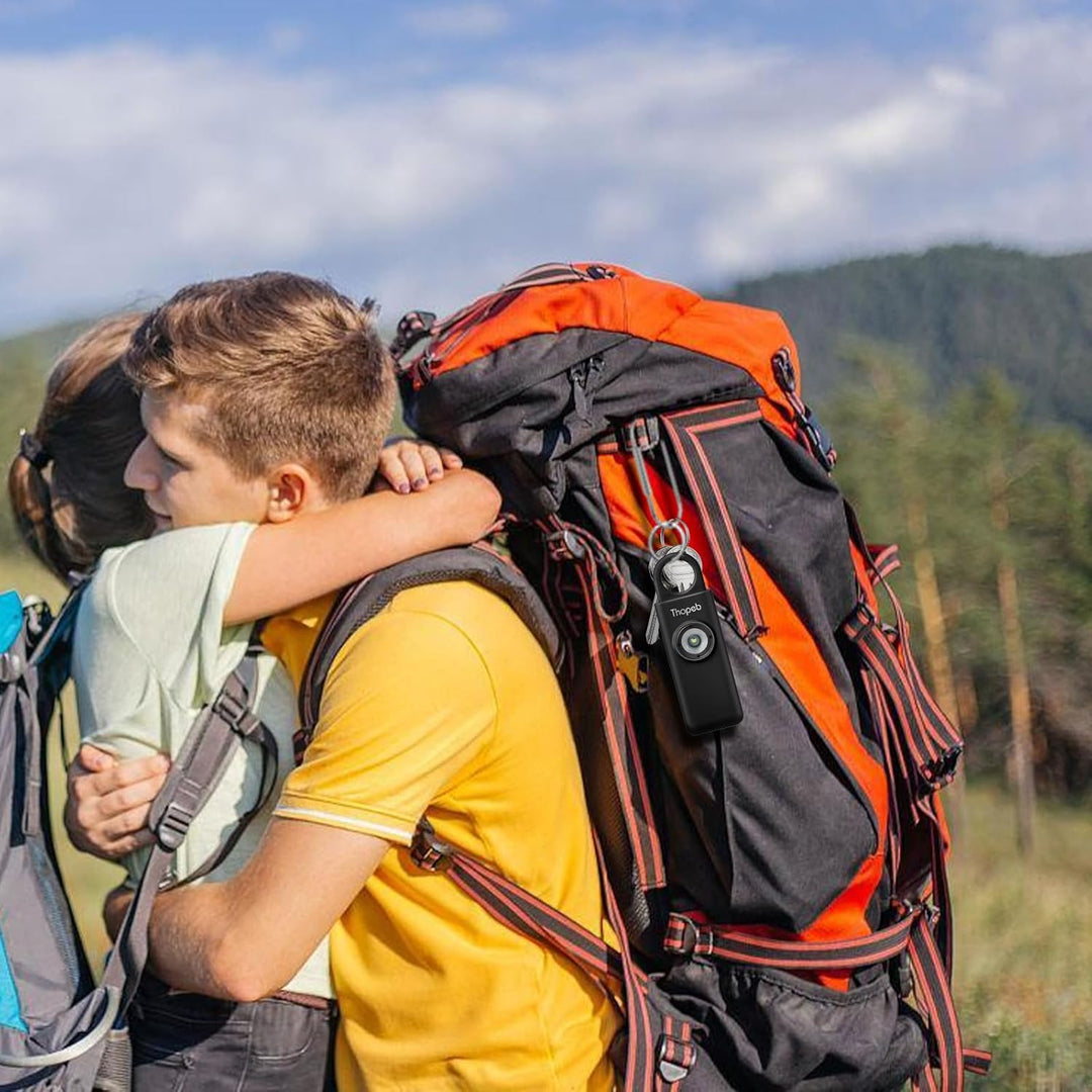Selbstverteidigungs-Schlüsselanhänger mit Sirene, Wiederaufladbar, Persönlicher Sicherheitsalarm, 13