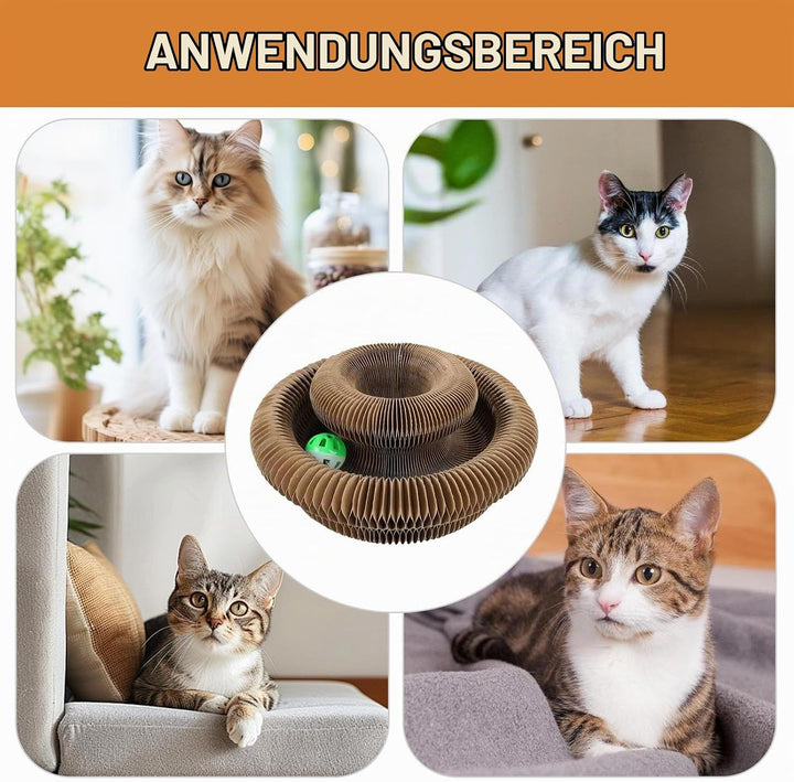 Kratzkokon, Katzenwirbel Für Grosse Katzen, Tragbare Pet Cat Scratch Board, Faltbar Interaktive Krat