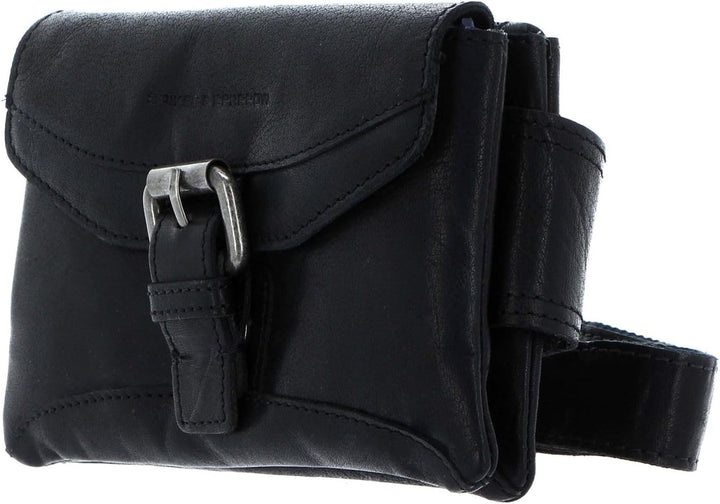 Spikes & Sparrow The Authentics Gürteltasche 19 cm Schwarz, Schwarz