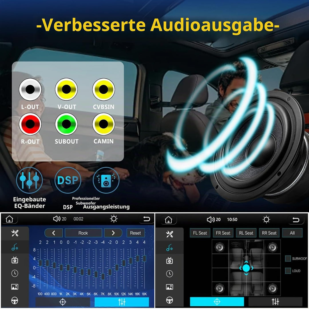 Autoradio für VW Golf 4 T5 Bora Polo Passat B5 Jetta Seat Skoda Leon 1998-2006, Stereo Radio Touchsc