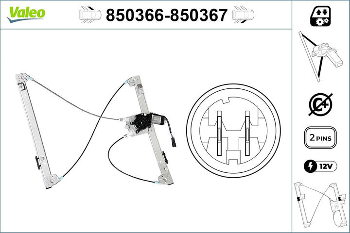Valeo Fensterheber 850366
