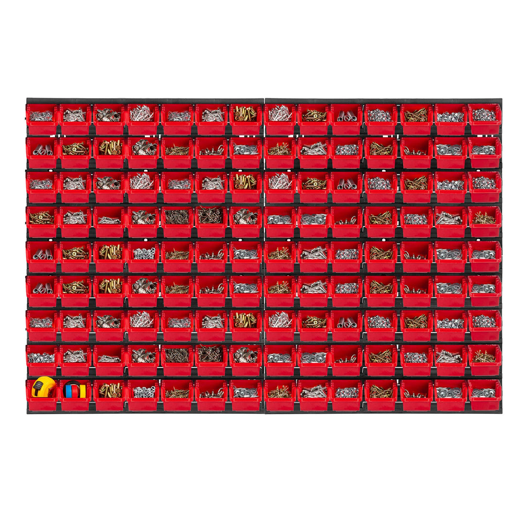 KADAX Werkstattwandregal, 116x78cm Lagersystem aus robustem Kunststoff, UV-Resistentes Werkstattrega