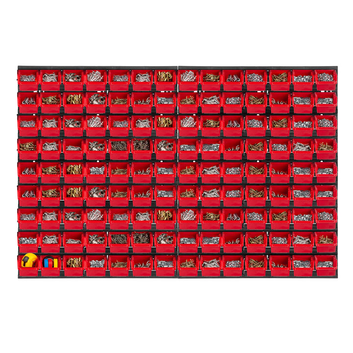KADAX Werkstattwandregal, 116x78cm Lagersystem aus robustem Kunststoff, UV-Resistentes Werkstattrega