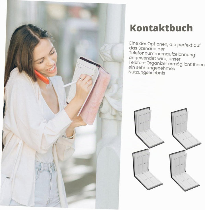 NUOBESTY 12 Stück Mini Telefonbuch Klein Taschenadressbuch Mit Register Tragbares Adressbuch Für Tel