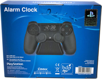 Paladone Digital Wecker LCD | PS4 Dualshock Controller Design | Verwenden Sie die Tasten, um Uhrzeit