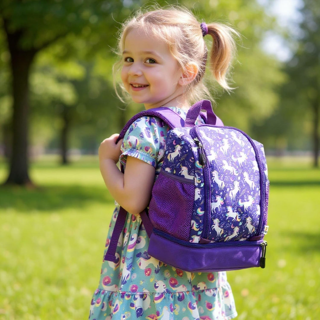 Kindergartenrucksack ab 2 Jahre – Für Mädchen & Jungen – Mit isoliertem Fach für Brotdose – Tonie Ta