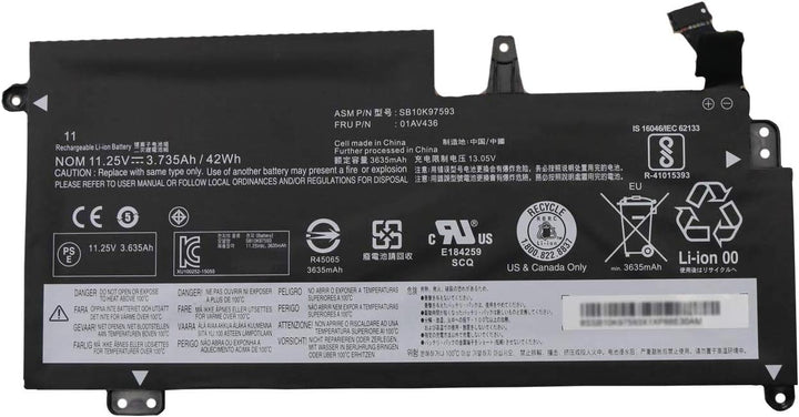 WYGUO 01AV401 SB10J78998 01AV400 01AV402 SB10J78999 01AV435 01AV436 01AV437 Laptop-Akku-Ersatz für L