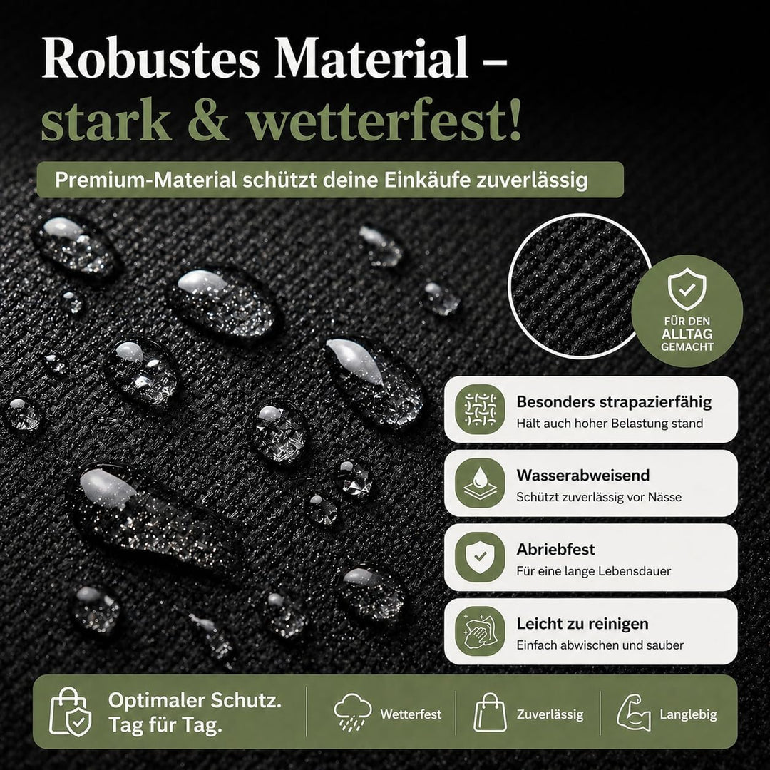 Balivia Einkaufskorb mit Rollen, faltbar & isoliert 35 L Volumen Einkaufstrolley Thermo für Einkauf,