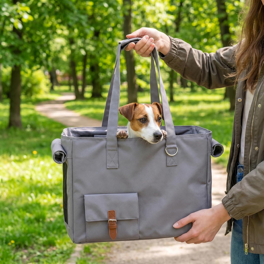 Ferplast Hundetasche Jetset, Tansportbox Katze, Hundebox, Sicherheitsgurt, Max 12 kg, 40 x 20 x H 30