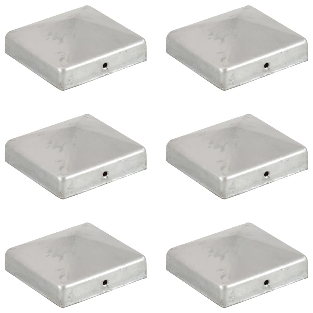 vidaXL 6x Pfostenkappe Pyramide Zaunkappe Pfahlkappe Zierkappe Abdeckkappe Zaunpfahlkappe Pyramidenk