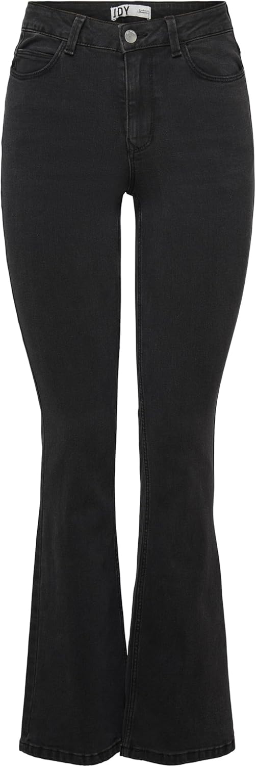 JdY Damen Jeans 25W / 32L Dark Grey Denim, 25W / 32L Dark Grey Denim