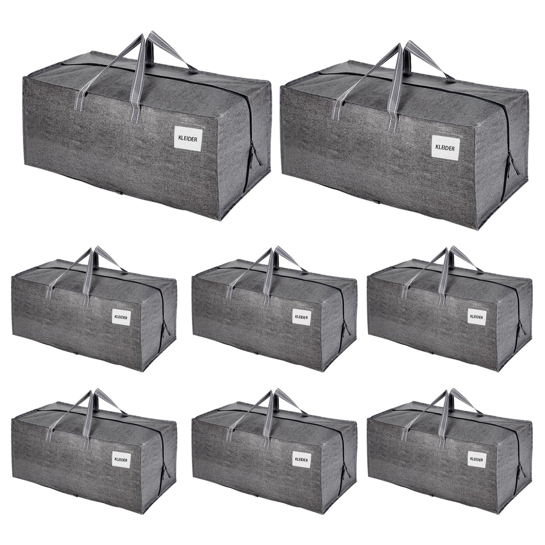VENO 8-er Pack extra grosse Umzugstaschen mit Rucksackgurten, Umzugshelfer, Starke Griffe und Reissv