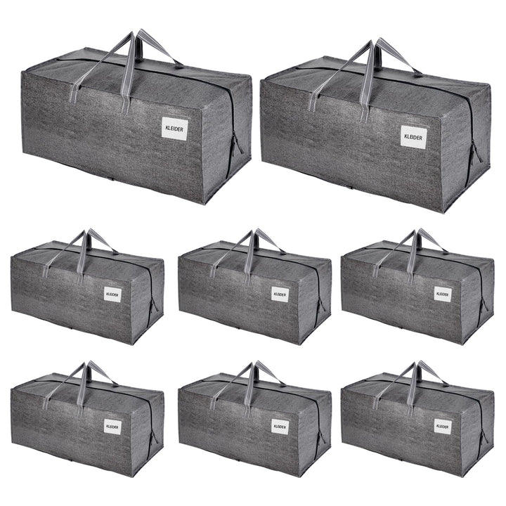 VENO 8-er Pack extra grosse Umzugstaschen mit Rucksackgurten, Umzugshelfer, Starke Griffe und Reissv