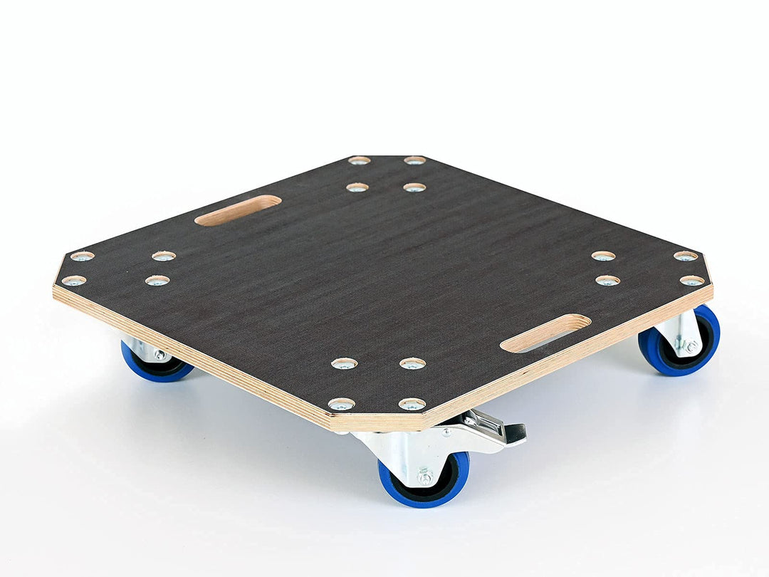 Rollbrett (Schwerlast) | Made in Germany | stabile Verarbeitung | 4 professionelle Vollgummirollen (