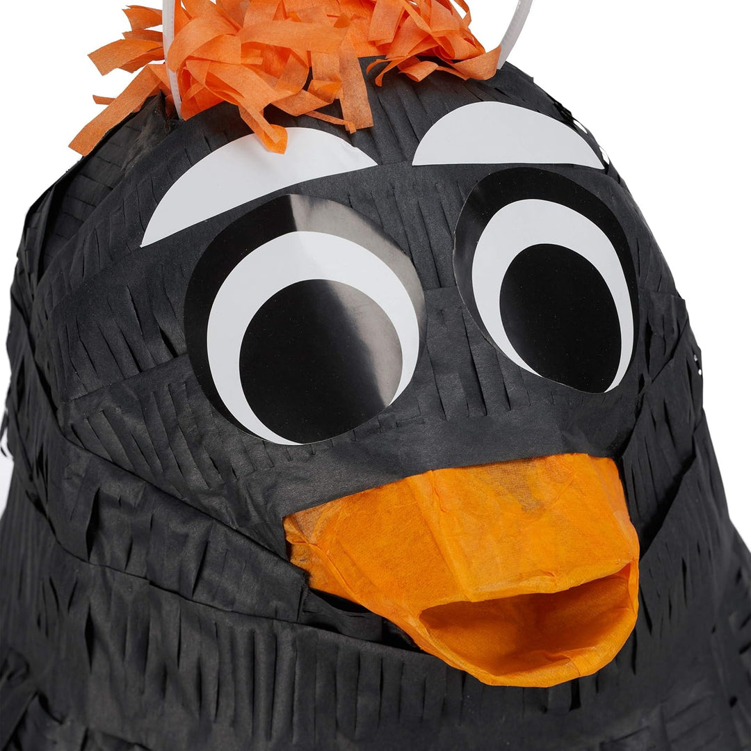 2 x Pinata Pinguin, zum Aufhängen, Kinder &amp; Erwachsene, Geburtstag, Piñata zum Befüllen, HxBxT 42 x