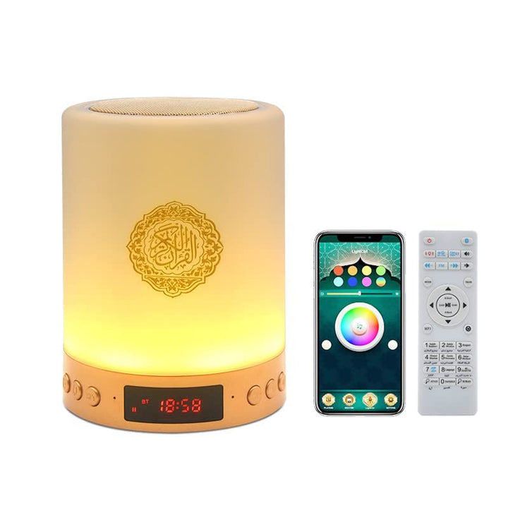 Telawah Koran Bluetooth Lautsprecher Mit Fernbedienung, Koran Smart Touch LED-Lampe, MP3-Musik-Playe