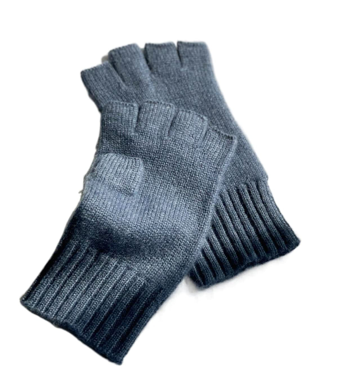 Prettystern Unisex Kaschmir-Wolle Halbfinger kurzfingerhandschuhe Fingerlinge Handschuhe für Herren: