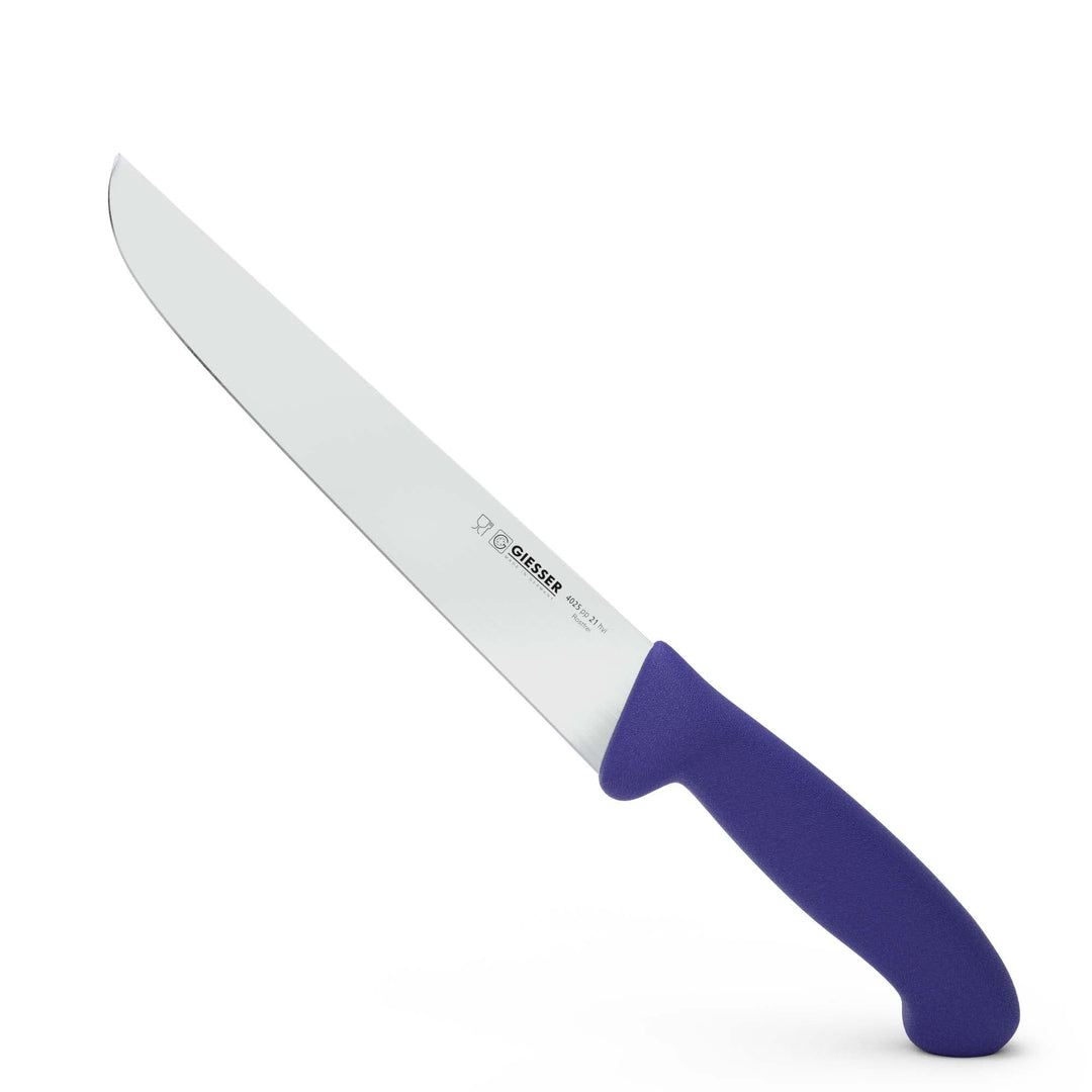 Giesser seit 1776 - Made in Germany - Schlachtmesser 21 cm Halal, lila, nachhaltiger griff, rutschfe