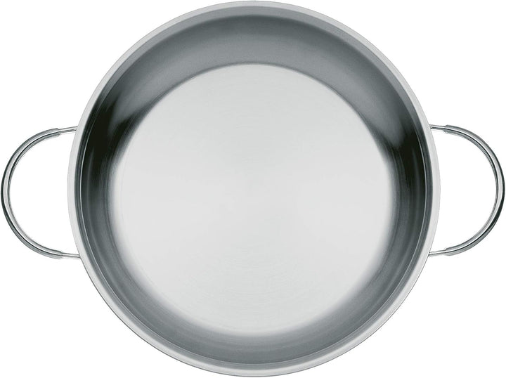WMF Profi Servier-/ Bratpfanne 20 cm Induktion, Edelstahlpfanne unbeschichtet, Cromargan Edelstahl p