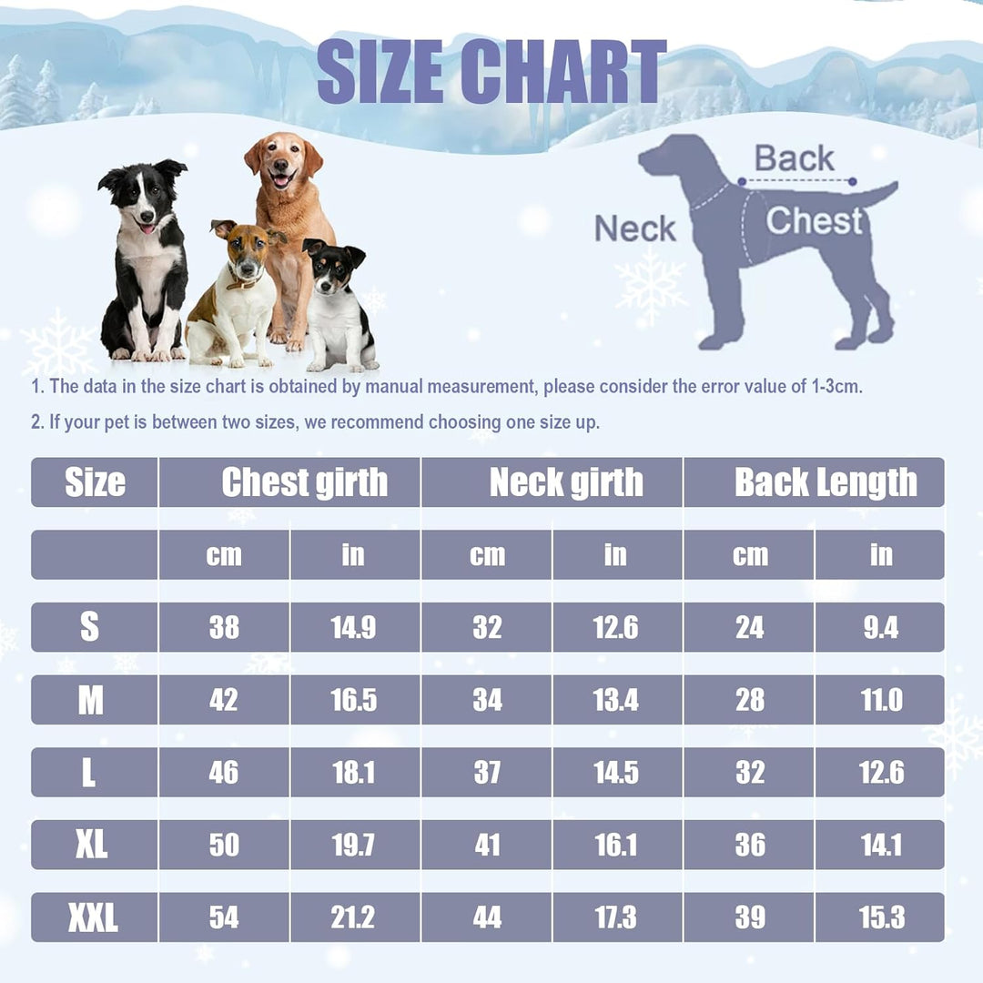 FEimaX Warme Hundemantel Winddichte Haustier Winter Fleece Hundejacke Winterweste mit D-Ring Hundekl
