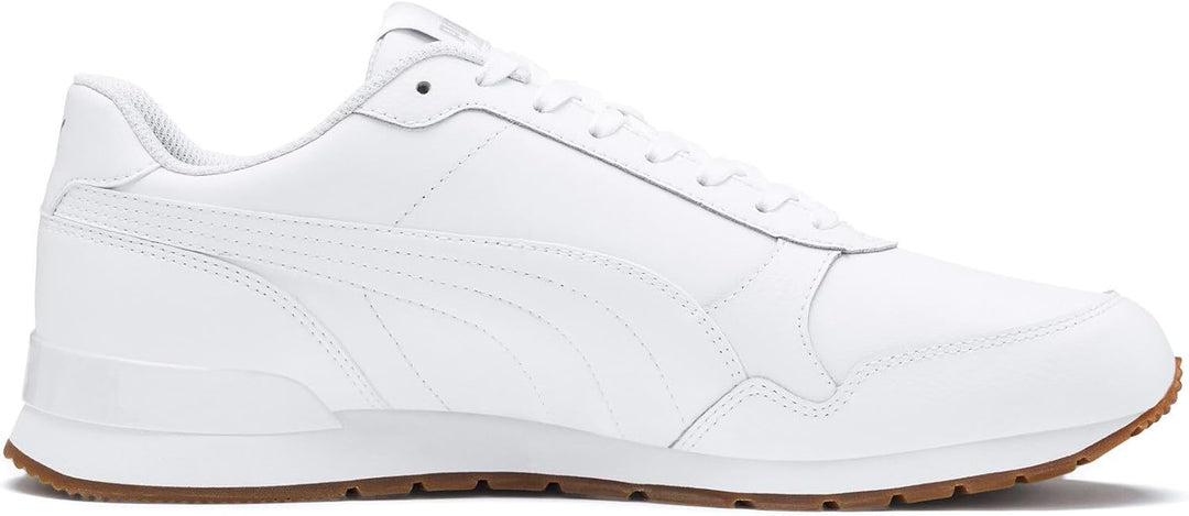 PUMA Unisex St Runner L Low-Top 36 EU V2 White Gray Violet, 36 EU V2 White Gray Violet